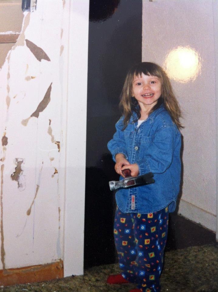 Image of Myself as a Child with a Hammer.