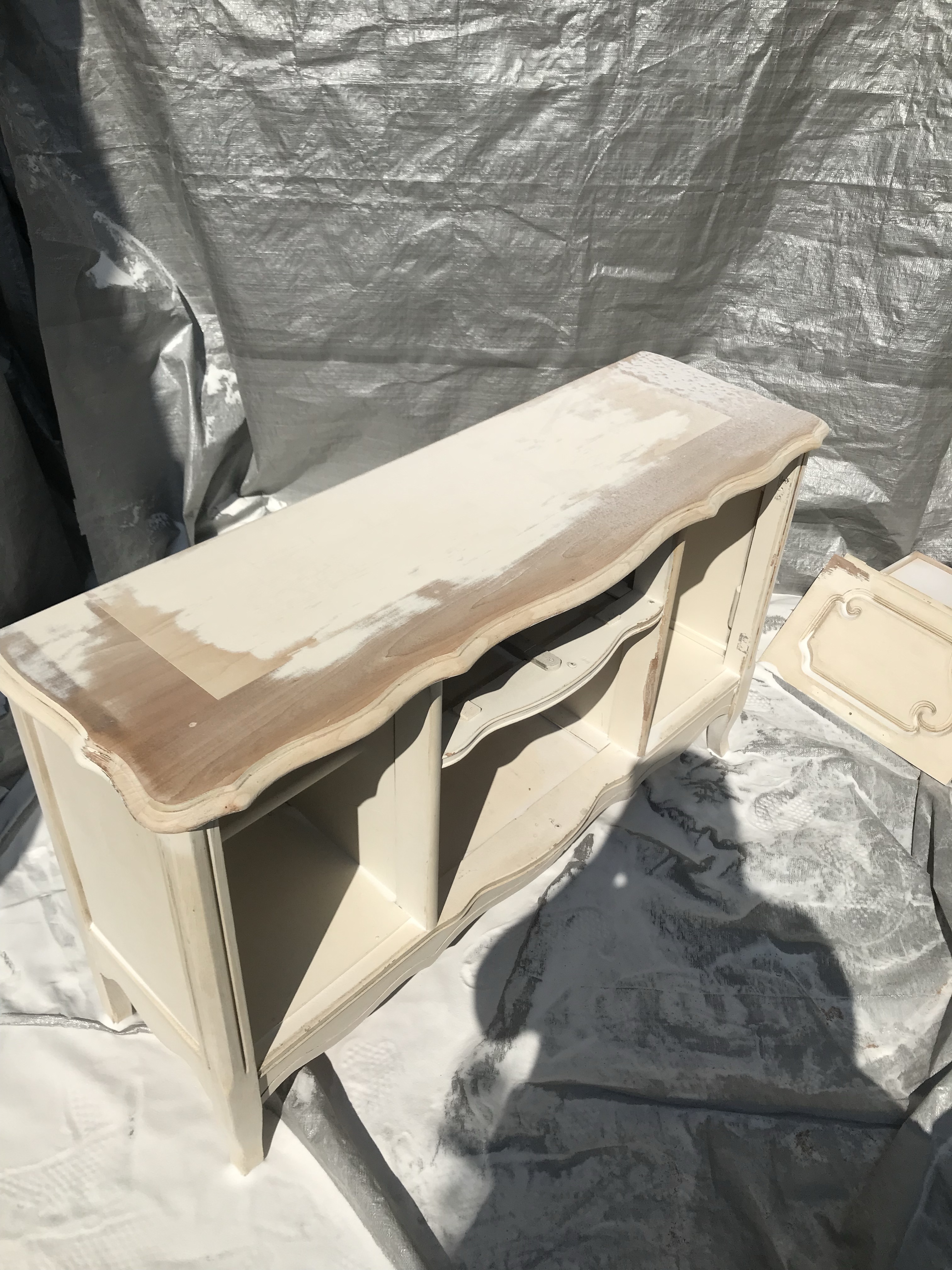 About half way through the Soda Blasting.